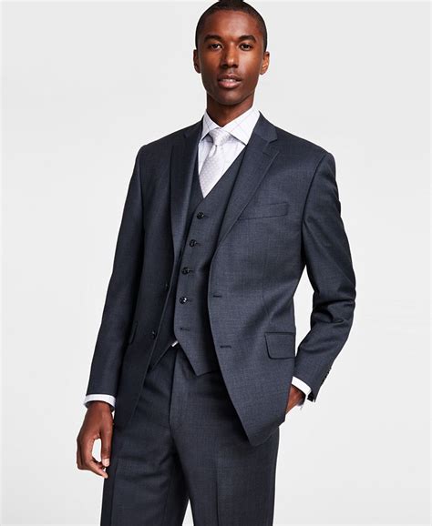 michael kors trim fit wool suit|Michael Kors wool blend.